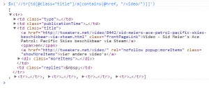 XPath Video Tweakers.net